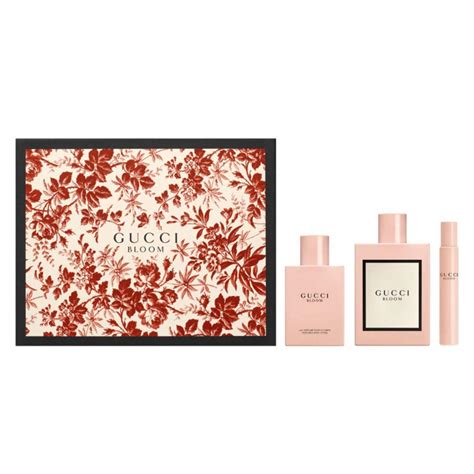 gucci 3-piece bloom eau de parfum set|Gucci Bloom 3 piece set.